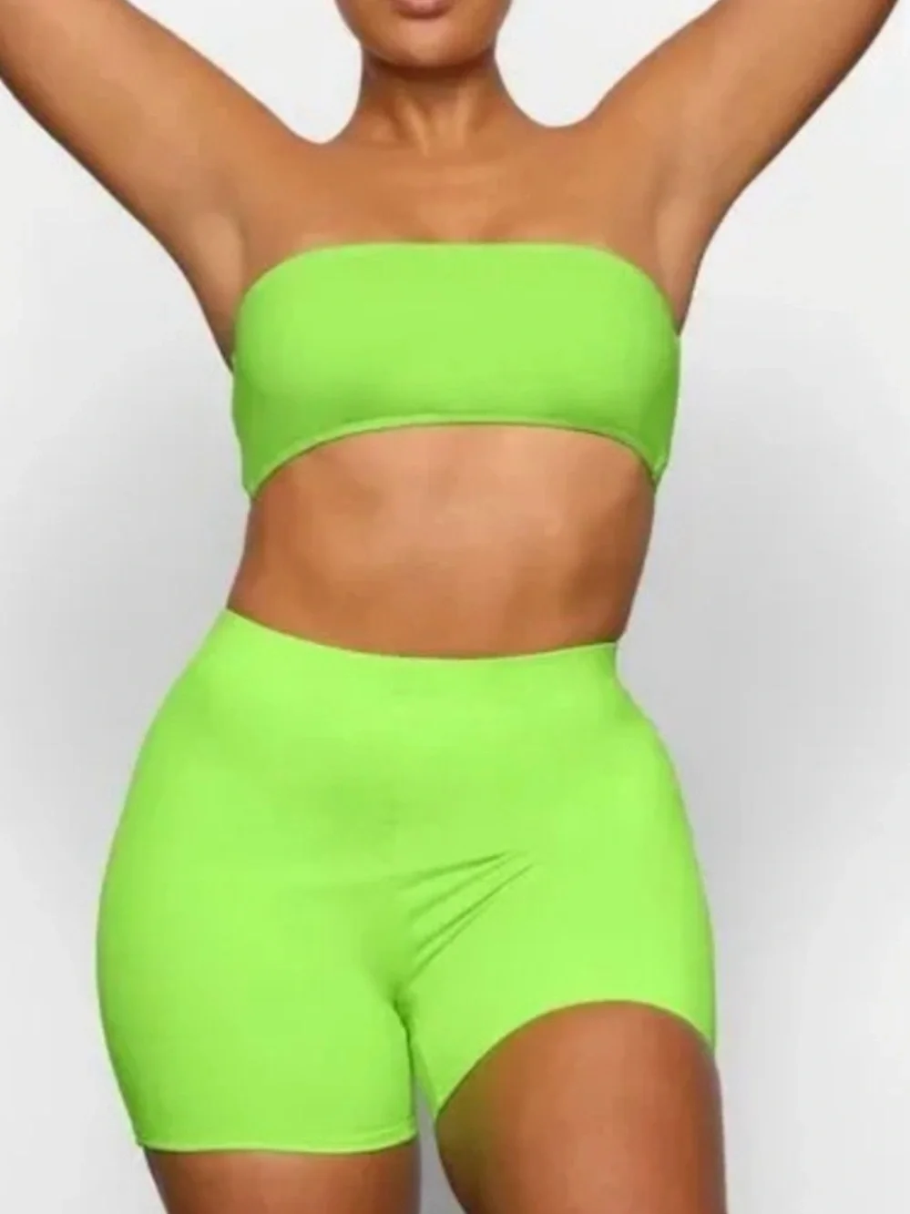 ‘SKIMS swim’ Neon Green Swim SET